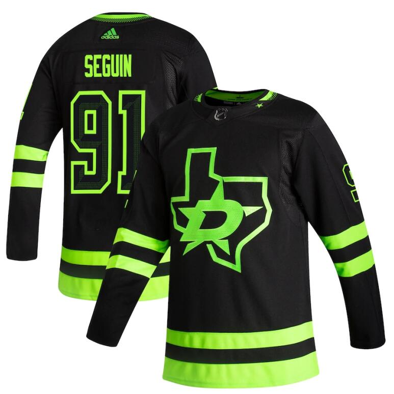 2021 Adidias Dallas Stars #91 Tyler Seguin Black Men Reverse Retro Alternate NHL Jersey->los angeles kings->NHL Jersey